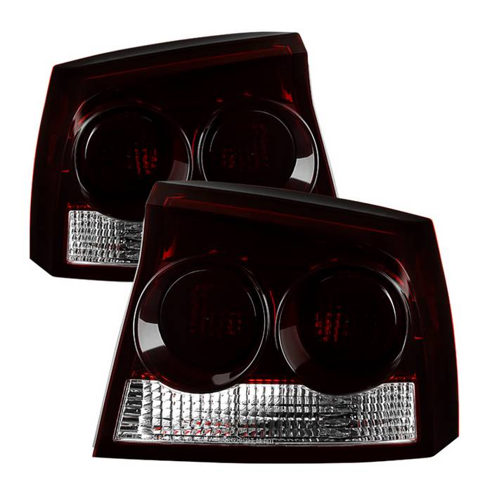 SPYDER Xtune Dodge Charger 2009-2010 OEM Style Tail Lights Red Smoked ALT-JH-DC09-OE-RSM 9033544