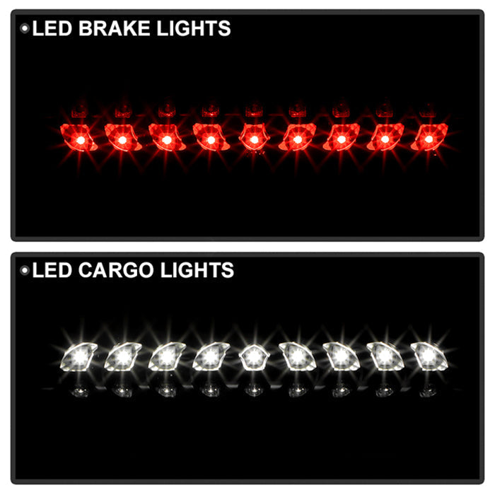 SPYDER Xtune Dodge Ram 02-06 1500 LED Tail Light w/ LED 3rd Brake Lamps- Black ALT-JH-DR02-LED-SET-BK 9032769