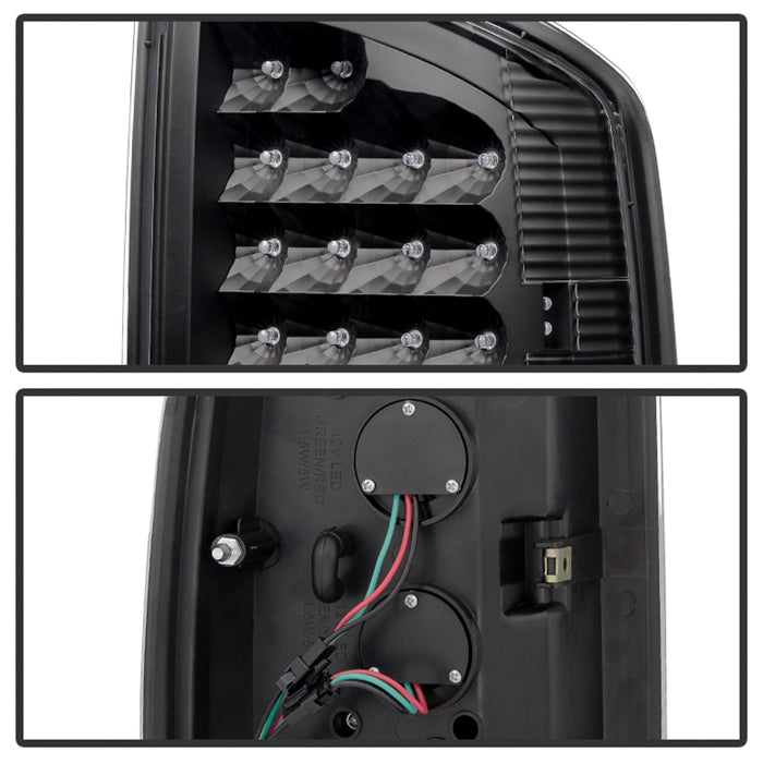 SPYDER Xtune Dodge Ram 02-06 1500 LED Tail Light w/ LED 3rd Brake Lamps- Black ALT-JH-DR02-LED-SET-BK 9032769