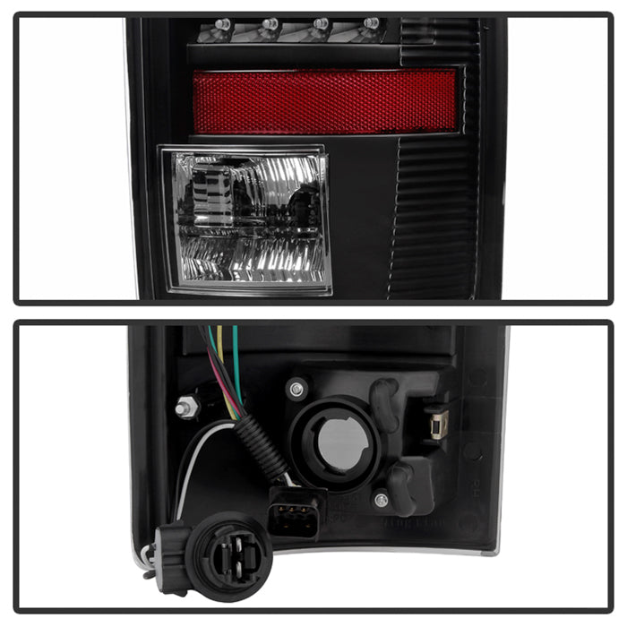 SPYDER Xtune Dodge Ram 02-06 1500 LED Tail Light w/ LED 3rd Brake Lamps- Black ALT-JH-DR02-LED-SET-BK 9032769