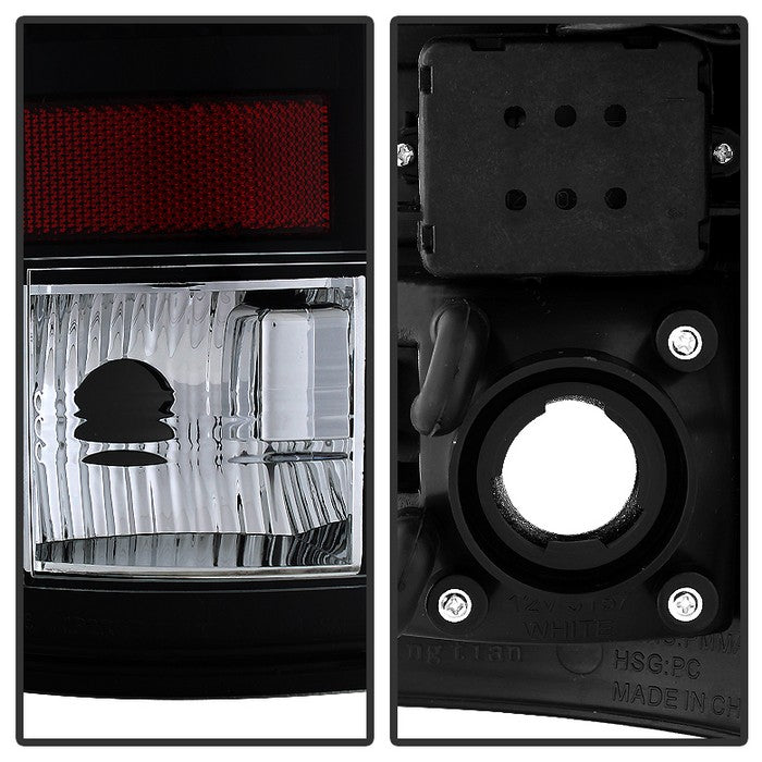 SPYDER Xtune Dodge Ram 07-08 1500 / Ram 07-09 2500/3500 LED Tail Lights Black ALT-JH-DR07-LED-BK 5073013