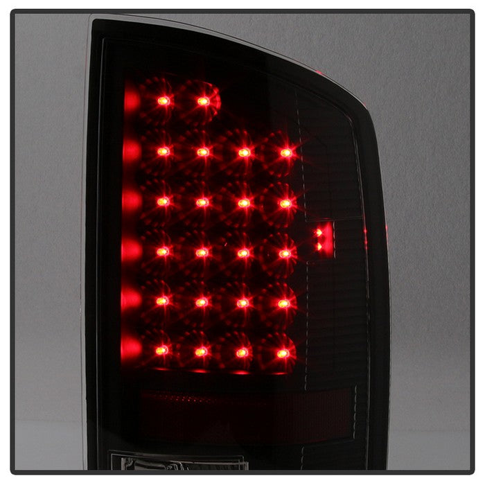 SPYDER Xtune Dodge Ram 07-08 1500 / Ram 07-09 2500/3500 LED Tail Lights Black ALT-JH-DR07-LED-BK 5073013