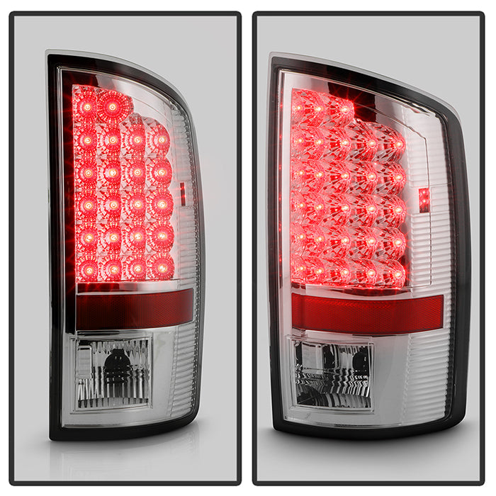 SPYDER Xtune Dodge Ram 07-08 1500 / Ram 07-09 2500/3500 LED Tail Lights Chrome ALT-JH-DR07-LED-C 5073020
