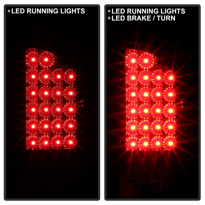 SPYDER Xtune Dodge Ram 07-08 1500 / Ram 07-09 2500/3500 LED Tail Lights Chrome ALT-JH-DR07-LED-C 5073020