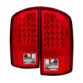 SPYDER Xtune Dodge Ram 07-08 1500 / Ram 07-09 2500/3500 LED Tail Lights Red Clear ALT-JH-DR07-LED-RC 5073037