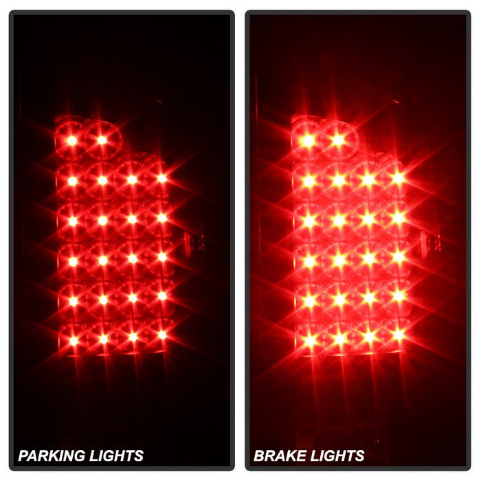SPYDER Xtune Dodge Ram 07-08 1500 LED Tail Lights w/ LED 3rd Brake Lamps- Black ALT-JH-DR07-LED-SET-BK 9032790