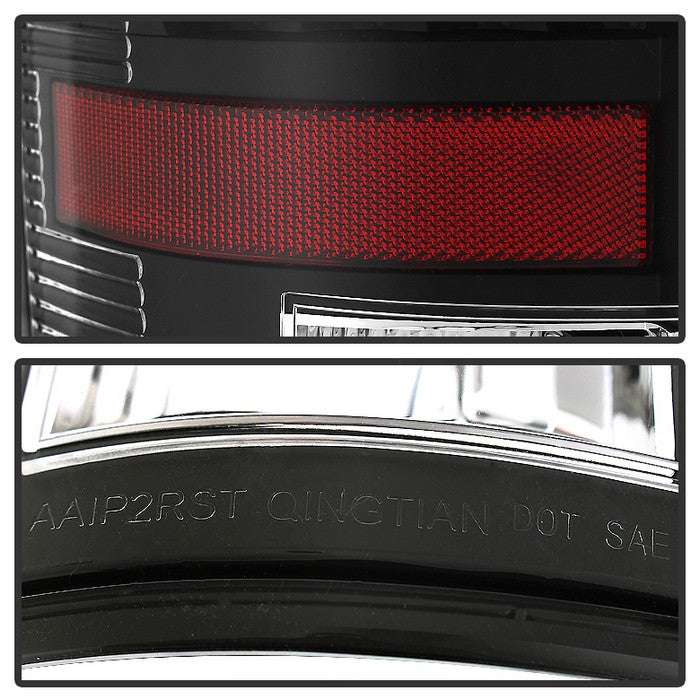 SPYDER Xtune Dodge Ram 07-08 1500 LED Tail Lights w/ LED 3rd Brake Lamps- Black ALT-JH-DR07-LED-SET-BK 9032790