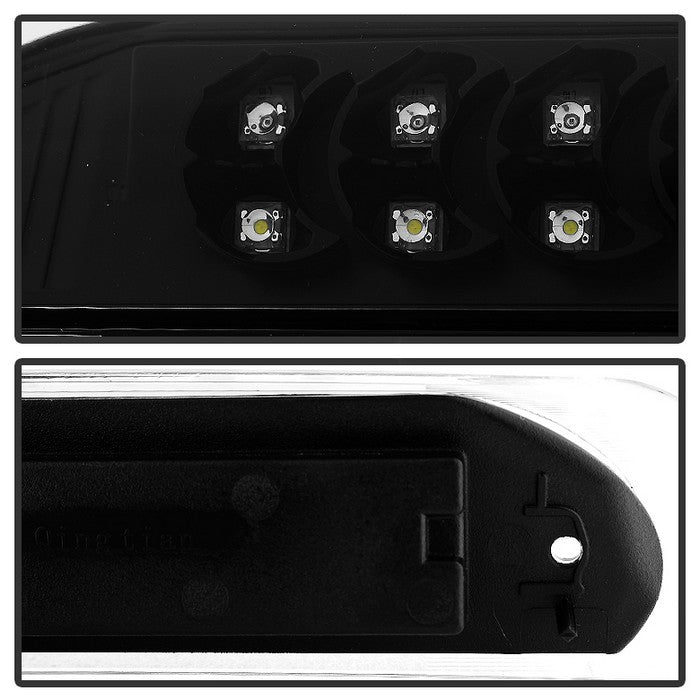 SPYDER Xtune Dodge Ram 07-08 1500 LED Tail Lights w/ LED 3rd Brake Lamps- Black ALT-JH-DR07-LED-SET-BK 9032790