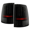 SPYDER xTune Dodge Ram 1500 09-14 - Incandescent Only C Shape LED Tail Lights- Black ALT-JH-DR09-LED-CS-BK 9036378
