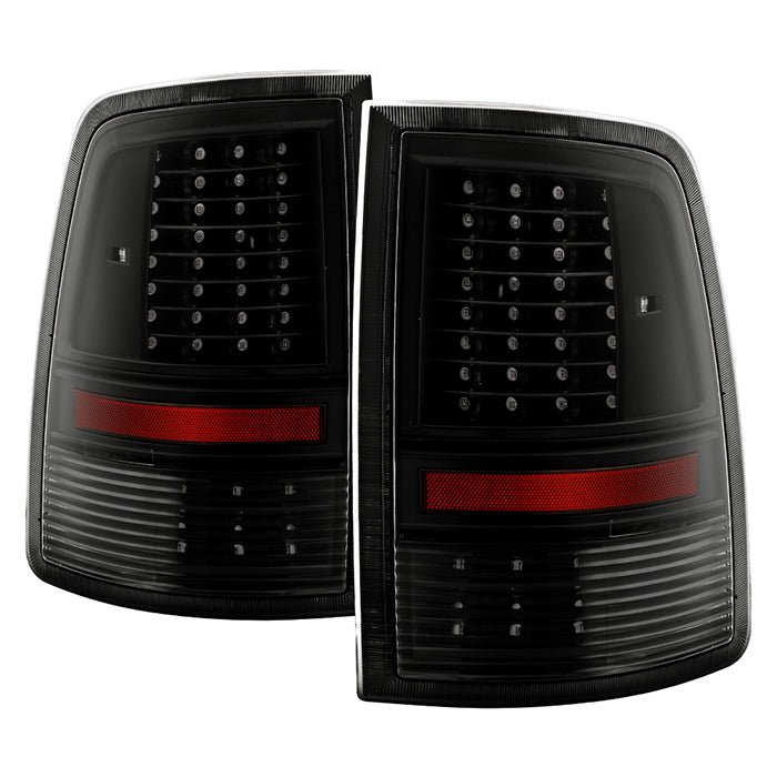 SPYDER xTune Dodge Ram 1500 09-14 - Incandescent Only C Shape LED Tail Lights- Black ALT-JH-DR09-LED-CS-BK 9036378