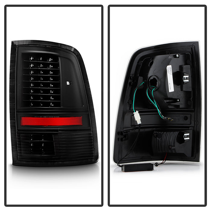 SPYDER xTune Dodge Ram 1500 09-14 - Incandescent Only C Shape LED Tail Lights- Black ALT-JH-DR09-LED-CS-BK 9036378
