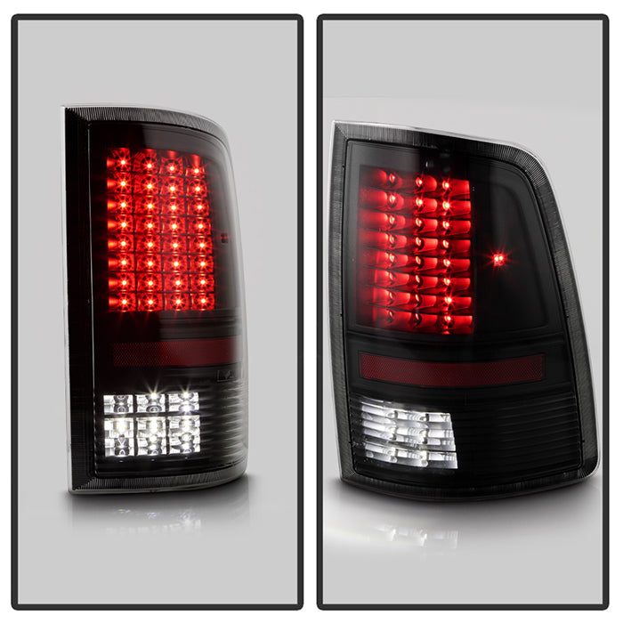 SPYDER xTune Dodge Ram 1500 09-14 - Incandescent Only C Shape LED Tail Lights- Black ALT-JH-DR09-LED-CS-BK 9036378