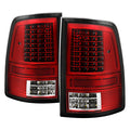 SPYDER xTune Dodge Ram 1500 09-14 Incandescent Model Only LED Tail Lights - Red Clear ALT-JH-DR09-LED-CS-RC 9037498