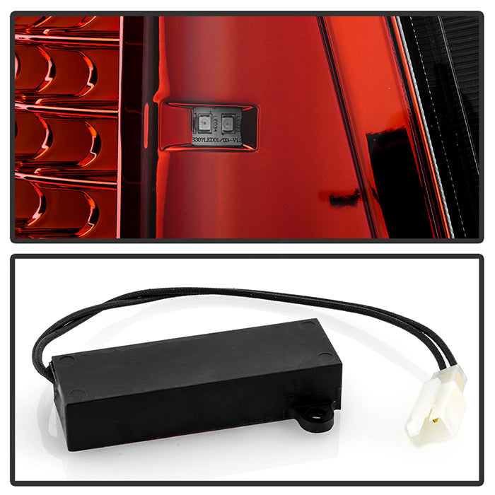 SPYDER xTune Dodge Ram 1500 09-14 Incandescent Model Only LED Tail Lights - Red Clear ALT-JH-DR09-LED-CS-RC 9037498