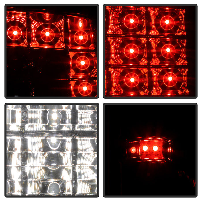 SPYDER xTune Dodge Ram 1500 09-14 Incandescent Model Only LED Tail Lights - Red Clear ALT-JH-DR09-LED-CS-RC 9037498