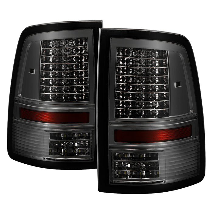 SPYDER xTune Dodge Ram 1500 09-14 - Incandescent Only C Shape LED Tail Lights- Smoked ALT-JH-DR09-LED-CS-SM 9036408