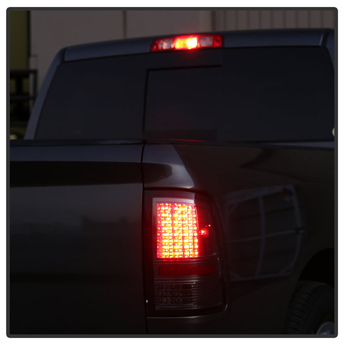 SPYDER xTune Dodge Ram 1500 09-14 - Incandescent Only C Shape LED Tail Lights- Smoked ALT-JH-DR09-LED-CS-SM 9036408