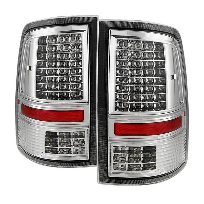 SPYDER Xtune Dodge Ram 1500 09-14 LED Tail Lights Incandescent Model Only Chrome ALT-JH-DR09-LED-G2-C 9034848