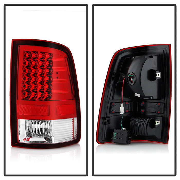 SPYDER Xtune Dodge Ram 1500 09-14 LED Tail Lights Incandescent Model Only Red Clear ALT-JH-DR09-LED-RC 9032820