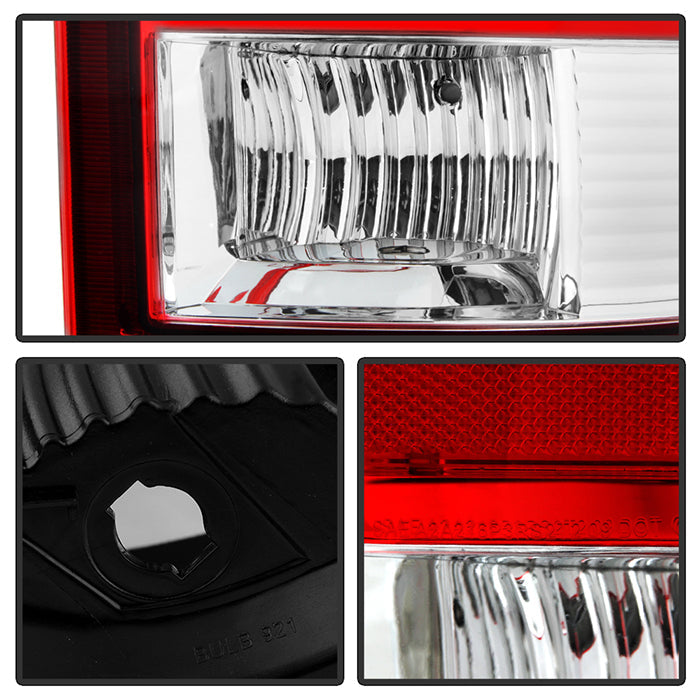SPYDER Xtune Dodge Ram 1500 09-14 LED Tail Lights Incandescent Model Only Red Clear ALT-JH-DR09-LED-RC 9032820