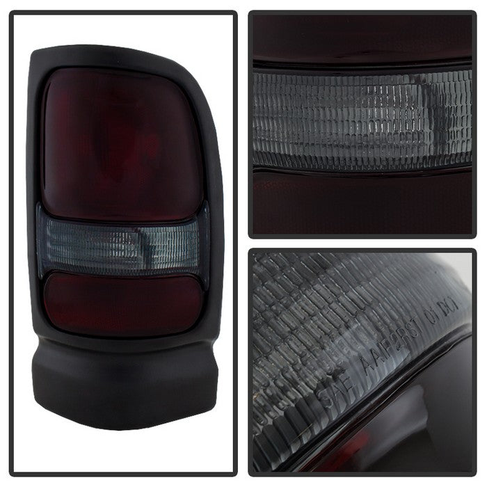 SPYDER Xtune Dodge Ram 1500 94-01 (Not Sport Package) Tail Lights Red Smoked ALT-JH-DR94-OE-RSM 9029813