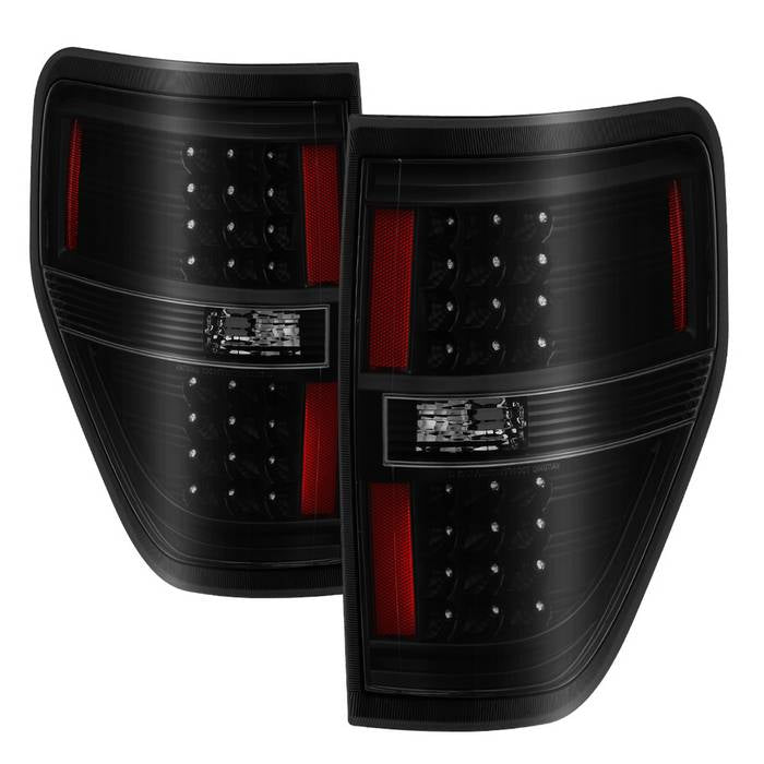 SPYDER Xtune Ford F150 09-14 LED Tail Lights Black Smoke ALT-JH-FF15009-LED-BSM 9025655