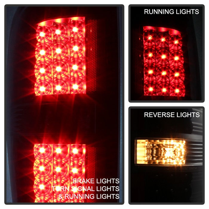 SPYDER Xtune Ford F150 09-14 LED Tail Lights Black Smoke ALT-JH-FF15009-LED-BSM 9025655