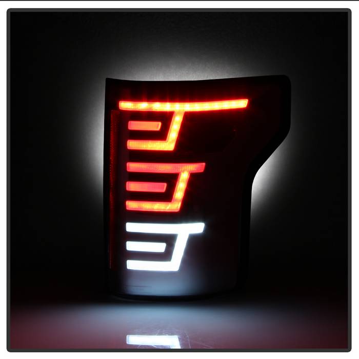 SPYDER xTune 15-17 Ford F-150 (w/Blind Spot Sensor) LED Tail Lights - Chrome (ALT-JH-FF15015-LBLED-C) 9043161