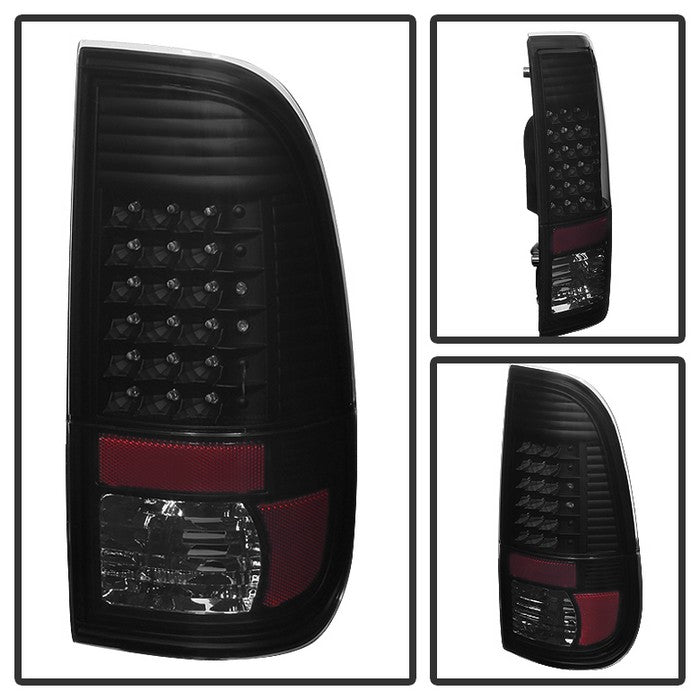 SPYDER Xtune Ford Super Duty 08-15 LED Tail Lights Black Smoke ALT-JH-FS08-LED-BKSM 9027697