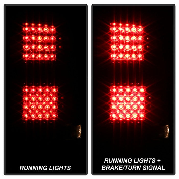 SPYDER Xtune GMC Sierra 07-13 LED Tail Lights Black Smoked ALT-JH-GS07-LED-BSM 9034077