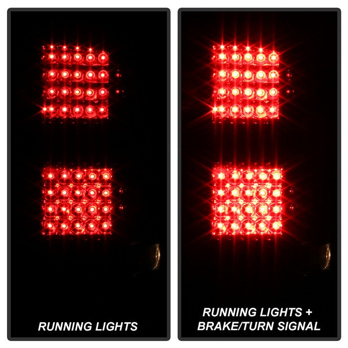 SPYDER Xtune GMC Sierra 07-13 (Not Fit 3500 Dually 4 Rear Wheels) LED Tail Lights Smoked ALT-JH-GS07-LED-SM 9034084
