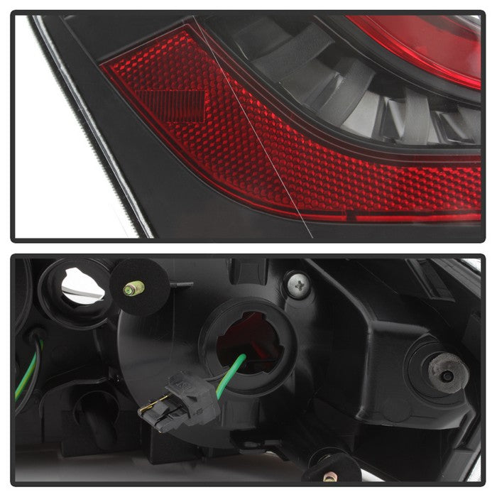SPYDER xTune 06-07 Infiniti G35 Coupe LED Light Tube Style Tail Lights - Black (ALT-JH-IG3506-LEDLB-BK) 9037719
