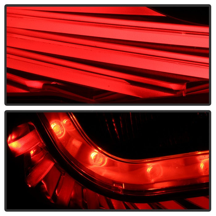 SPYDER xTune 06-07 Infiniti G35 Coupe LED Light Tube Style Tail Lights - Black (ALT-JH-IG3506-LEDLB-BK) 9037719