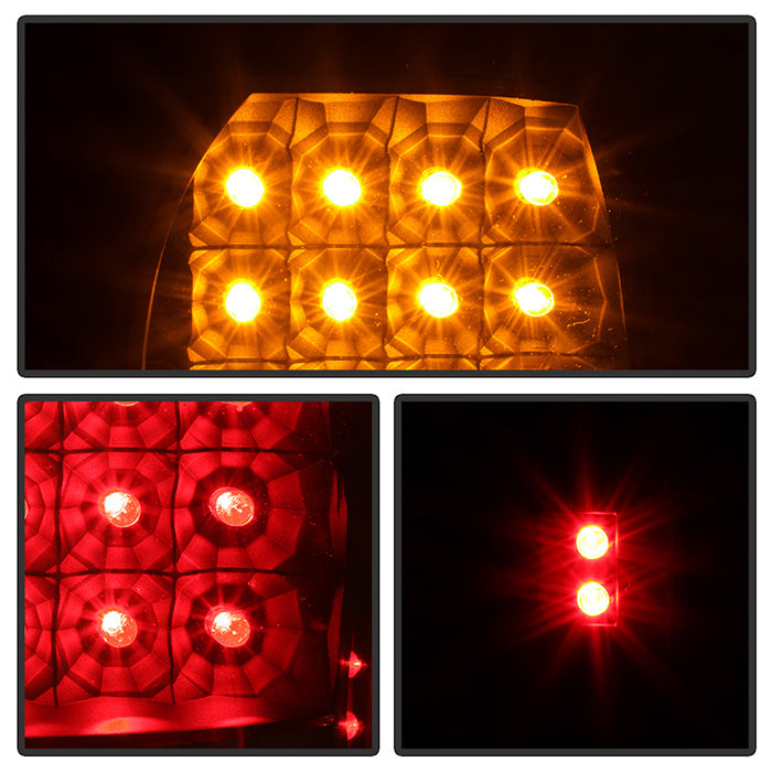 SPYDER Xtune Jeep Grand Cherokee 99-04 LED Tail Lights Black ALT-JH-JGC99-LED-BK 5073433