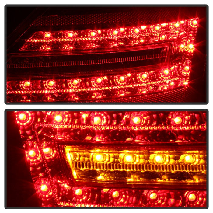 SPYDER Xtune Mercedes Benz W221 S-Class 07-09 LED Tail Lights Red Clear ALT-JH-MBW221-LED-RC 9028458