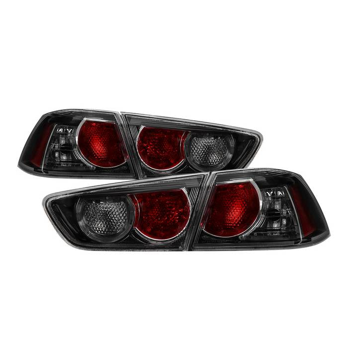 SPYDER xTune 08-15 Mitsubishi Lancer OE Style Tail Lights - Black Smoke ALT-JH-MLEVO08-BSM 9938771