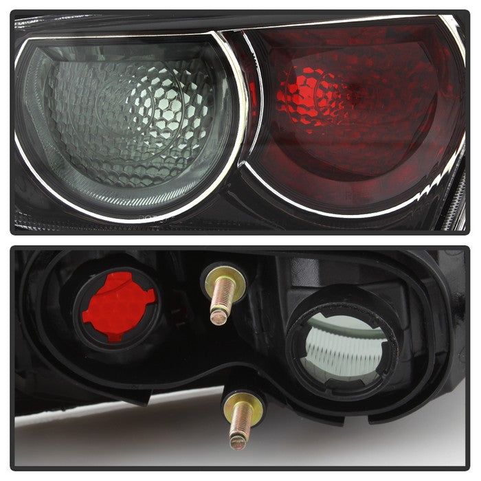 SPYDER xTune 08-15 Mitsubishi Lancer OE Style Tail Lights - Black Smoke ALT-JH-MLEVO08-BSM 9938771