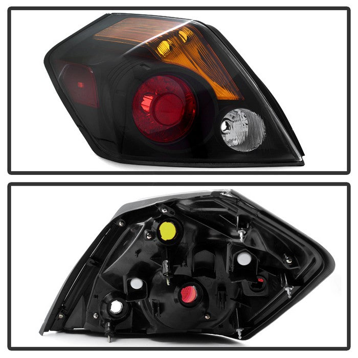 SPYDER Xtune Nissan Altima Sedan & Hybrid 2007-2012 OEM Style Tail Lights -Black ALT-JH-NA07-4D-OE-BK 9032042