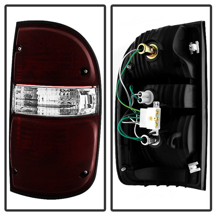 SPYDER Xtune Toyota Tacoma 01-04 OEM Style Tail Lights Red Smoked ALT-JH-TTA01-OE-RSM 9034268