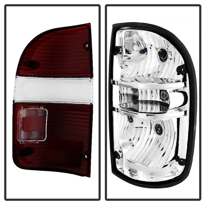 SPYDER Xtune Toyota Tacoma 01-04 OEM Style Tail Lights Red Smoked ALT-JH-TTA01-OE-RSM 9034268