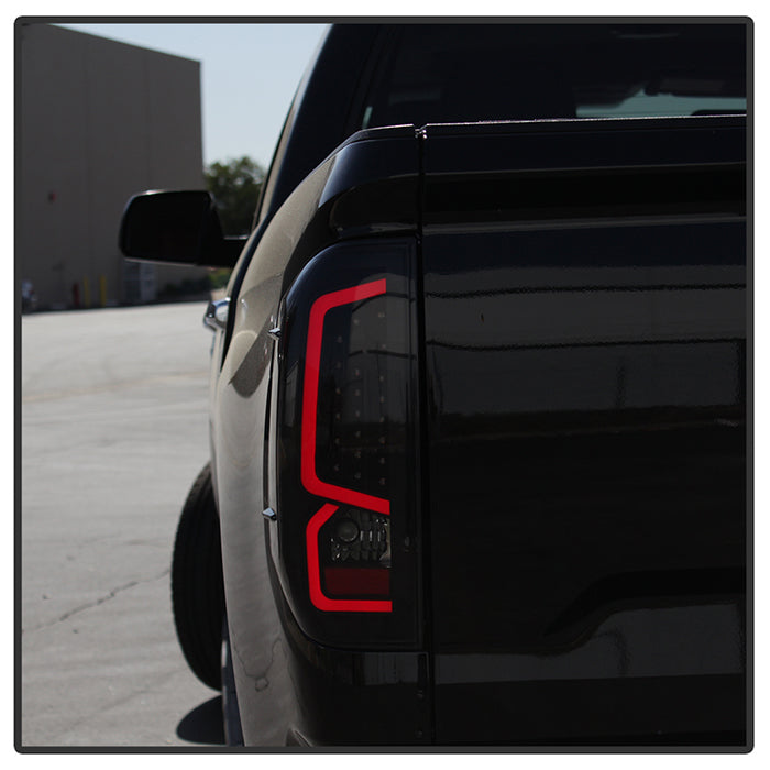 SPYDER xTune 14-16 Toyota Tundra Light Bar LED Tail Lights - Black Smoked (ALT-JH-TTU14-LED-BSM) 9040450