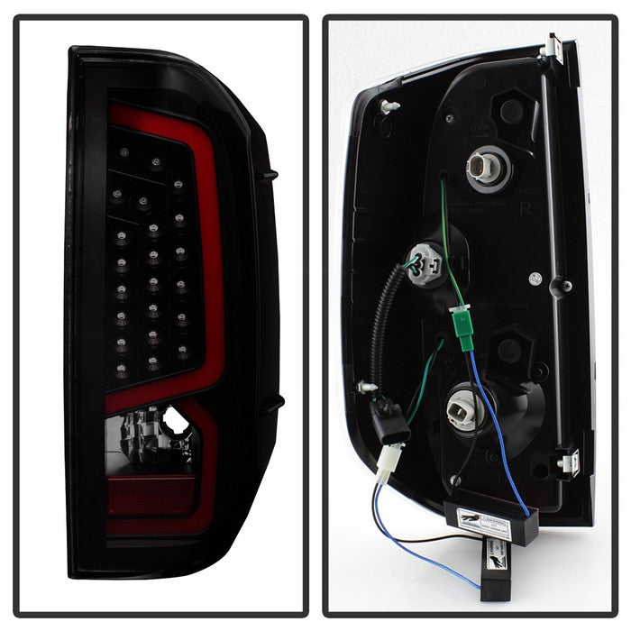 SPYDER xTune 14-16 Toyota Tundra Light Bar LED Tail Lights - Black Smoked (ALT-JH-TTU14-LED-BSM) 9040450