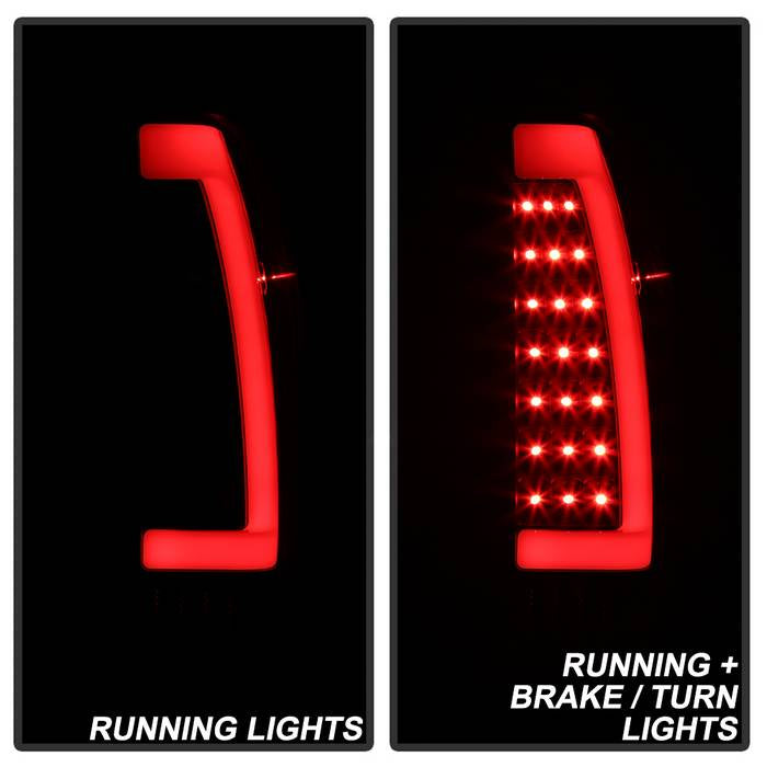 SPYDER xTune 02-06 Chevrolet Avalanche LED Tail Lights - Black (ALT-ON-CAV02-LED-BK) 9043956