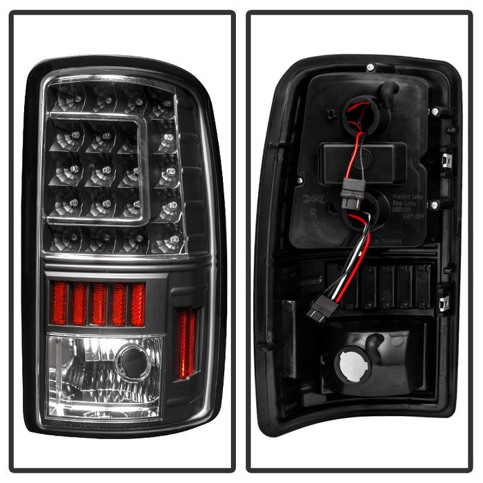 SPYDER Xtune GMC Yukon Denali/Denali Xl 01-06 Version 2 C Shape LED Tail Lights Black ALT-ON-CD00-G2-LED-BK 5081490