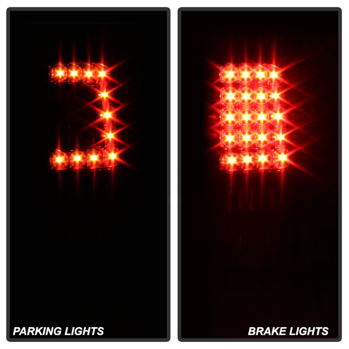 SPYDER Xtune GMC Yukon Denali/Denali Xl 01-06 Version 2 C Shape LED Tail Lights Black ALT-ON-CD00-G2-LED-BK 5081490