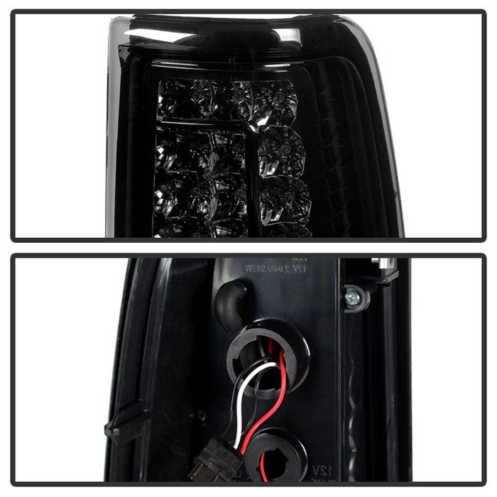 SPYDER Xtune Chevy Silverado 1500-2500-3500 03-06 C-Shape LED Tail Lights Smoke ALT-ON-CS03-G2-LED-SM 5081308