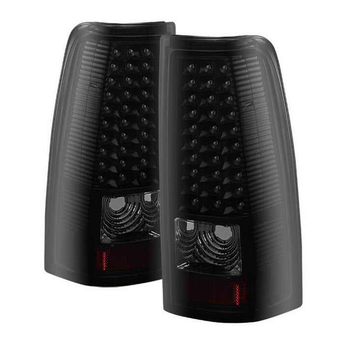 SPYDER Xtune Chevy Silverado 1500/2500/3500 03-06 LED Tail Lights Black Smoke ALT-ON-CS03-LED-BSM 5081124