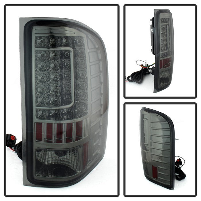 SPYDER Xtune Chevy Silverado 07-13 LED Tail Lights Smoke ALT-ON-CS07-LED-SM 5079770