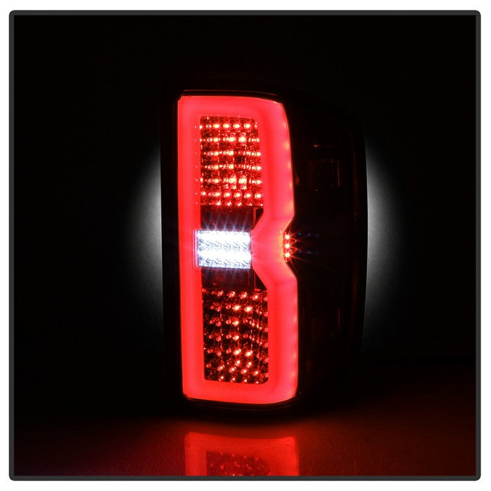 SPYDER xTune 14-16 Chevy Silverado 1500 Light Bar LED Tail Lights - Red Clear (ALT-ON-CS14-LBLED-RC) 9040313