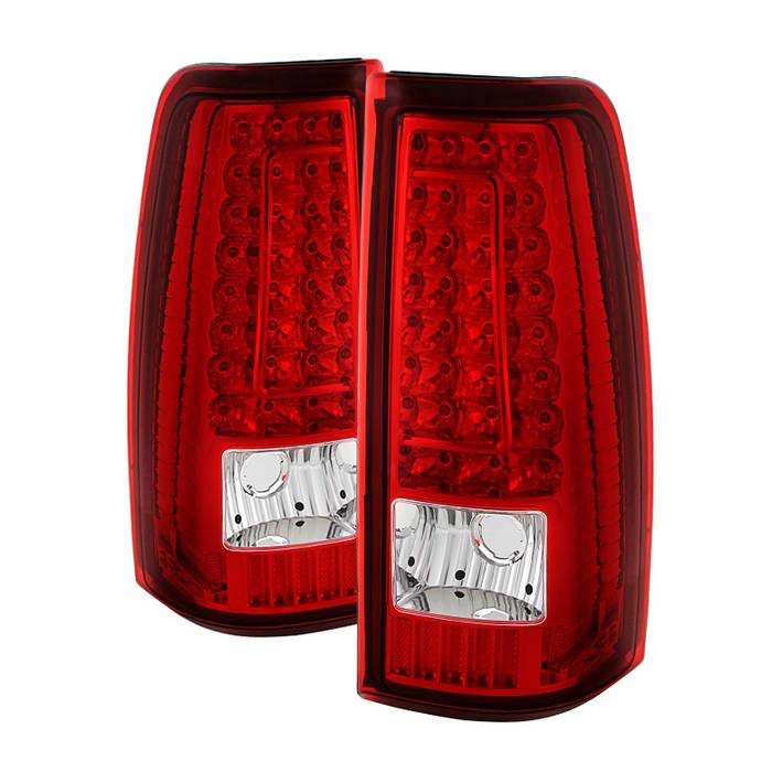 SPYDER Xtune Chevy Silverado 1500/2500/3500 99-02 Version 2 LED Tail Lights Red Clear ALT-ON-CS99-G2-LED-RC 5081247